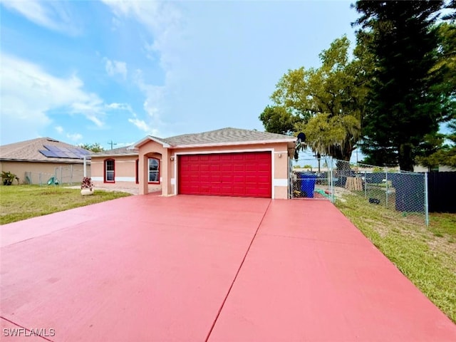 29 Alabama Rd N, Lehigh Acres, FL 33936 - ranch-style home featuring stucco siding, a garage, and concrete driveway