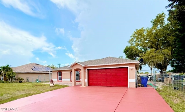 29 Alabama Rd N, Lehigh Acres, FL 33936 - ranch-style home featuring an attached garage, stucco siding, and concrete driveway