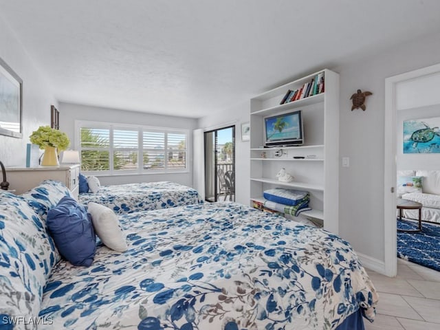 1019 Anglers Cv Unit F302, Marco Island, FL 34145 - bedroom with access to exterior and baseboards