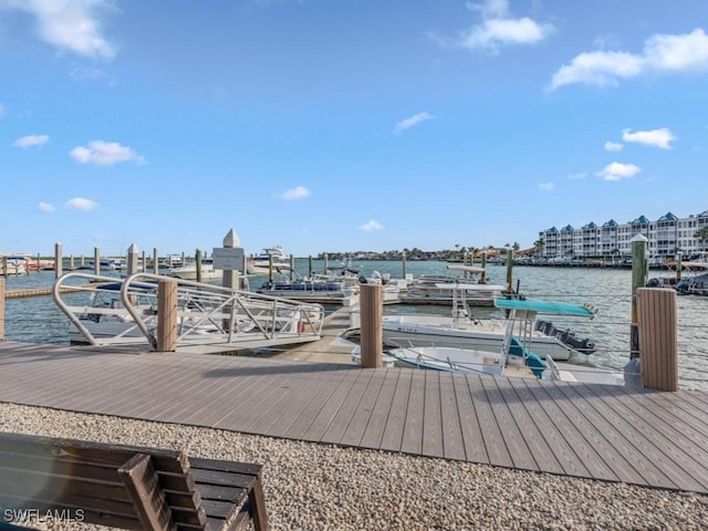 1019 Anglers Cv Unit F302, Marco Island, FL 34145 - dock area with a water view
