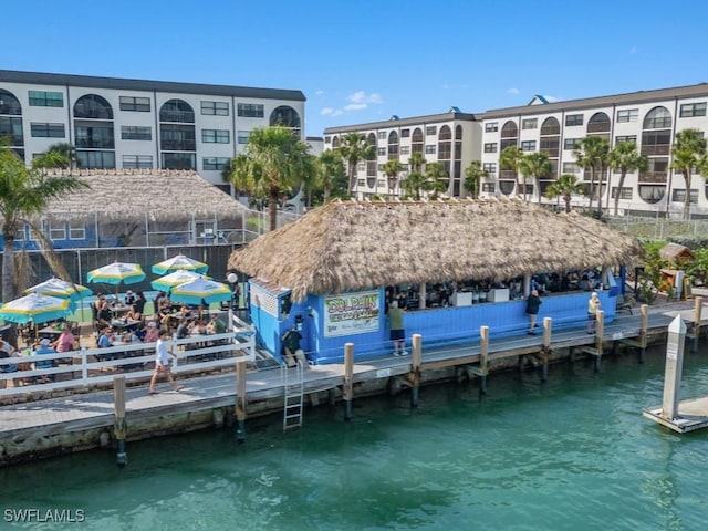 1019 Anglers Cv Unit F302, Marco Island, FL 34145 - dock area with a water view