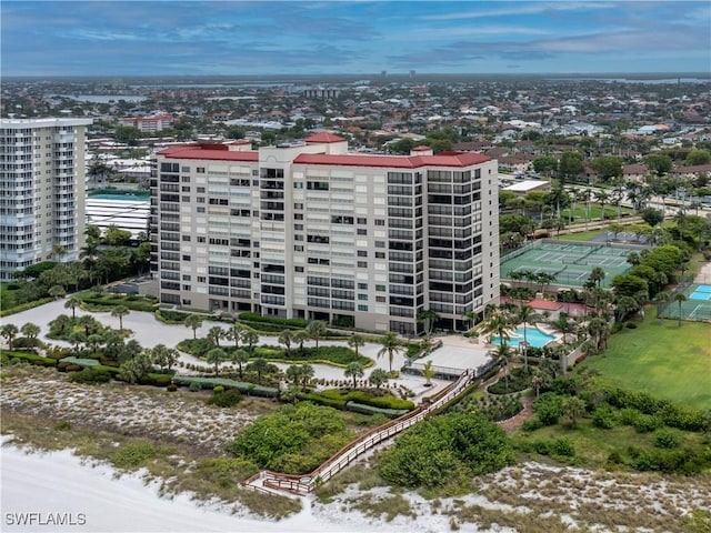 100 N Collier Blvd Unit 803, Marco Island, FL 34145 - aerial view of apartment complex / building and a pool