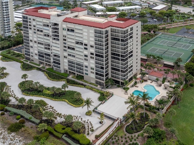 100 N Collier Blvd Unit 803, Marco Island, FL 34145 - aerial view of a pool and apartment complex