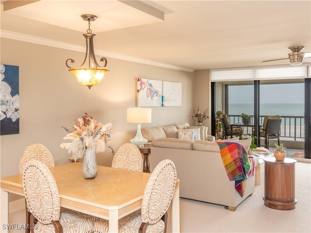 100 N Collier Blvd Unit 803, Marco Island, FL 34145 - dining space with ornamental molding