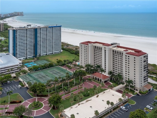 100 N Collier Blvd Unit 803, Marco Island, FL 34145 - aerial view of waterfront with a beach