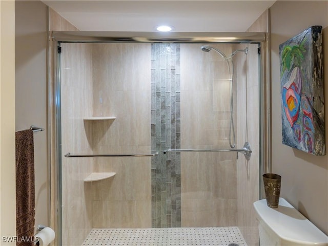 100 N Collier Blvd Unit 803, Marco Island, FL 34145 - full bathroom featuring a stall shower and toilet