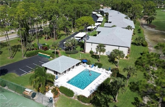 780 Augusta Blvd Unit C204, Naples, FL 34113 - bird's eye view of a pool area