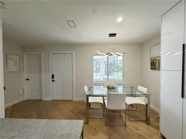780 Augusta Blvd Unit C204, Naples, FL 34113 - dining room with light wood finished floors, baseboards, and recessed lighting