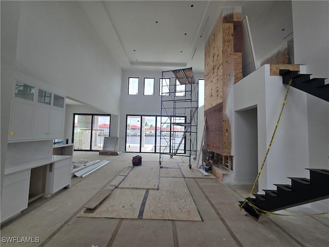109 S Seas Ct, Marco Island, FL 34145 - community lobby with a towering ceiling and stairs