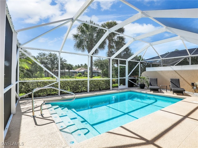 28979 Vermillion Ln, Bonita Springs, FL 34135 - outdoor pool with a patio and a lanai