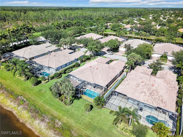 28979 Vermillion Ln, Bonita Springs, FL 34135 - aerial view of residential area featuring a heavily wooded area