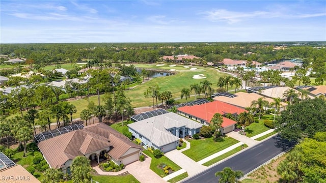 8423 Gleneagle Way, Naples, FL 34120 - aerial perspective of suburban area with a nearby body of water and a local golf course