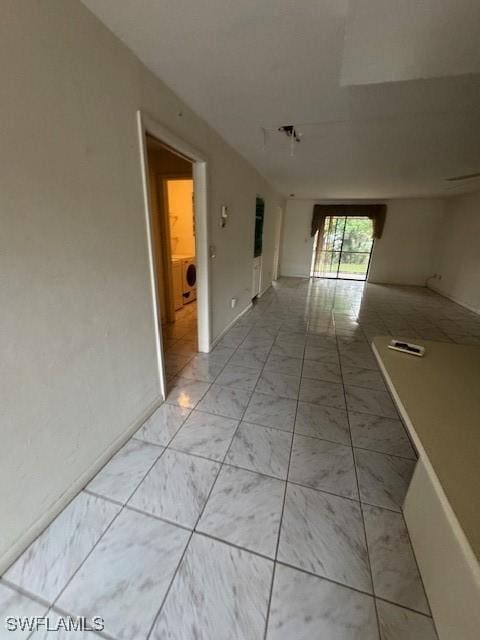 3911 Country Club Blvd Unit 102, Cape Coral, FL 33904 - hall with light marble finish flooring