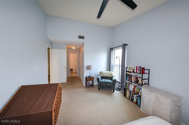 12964 Meadowood Ct, Fort Myers, FL 33919 - bedroom with carpet and ceiling fan