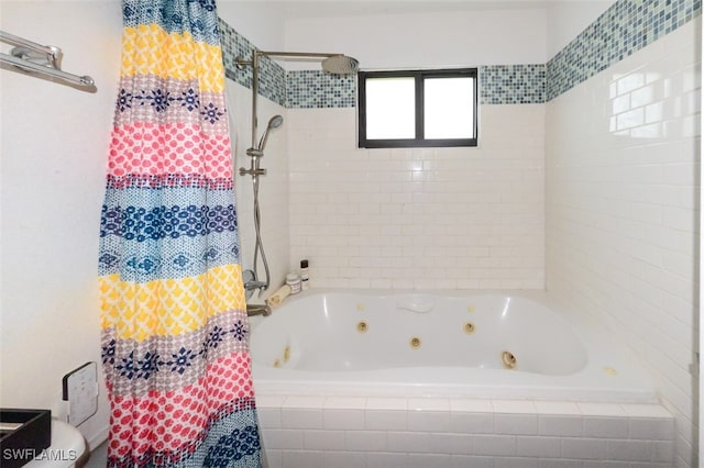 12964 Meadowood Ct, Fort Myers, FL 33919 - bathroom featuring a combined bath / shower with jetted tub
