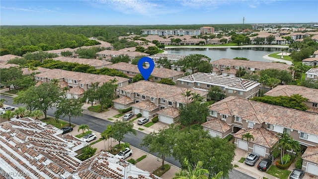 10020 Ravello Blvd, Fort Myers, FL 33905 - aerial view of residential area featuring a nearby body of water