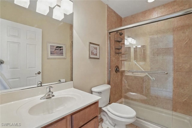 10020 Ravello Blvd, Fort Myers, FL 33905 - full bathroom with a tile shower, vanity, and toilet