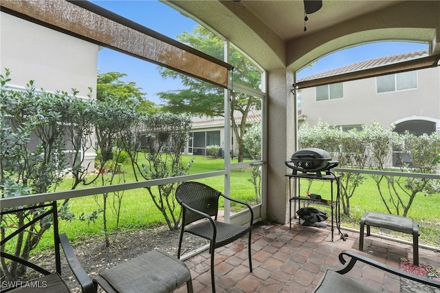 10020 Ravello Blvd, Fort Myers, FL 33905 - sunroom with ceiling fan