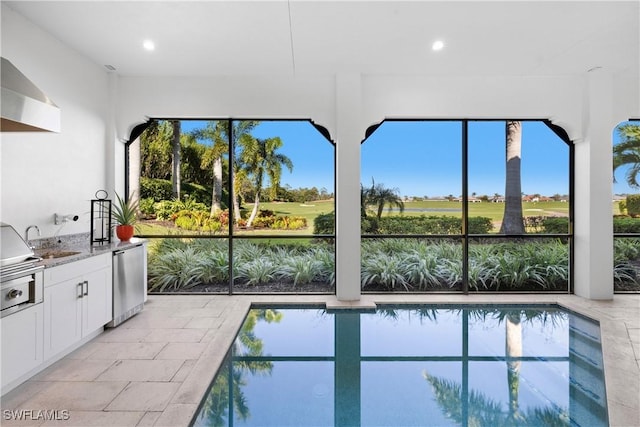 16304 Corsica Way Unit 101, Naples, FL 34110 - view of swimming pool featuring golf course view
