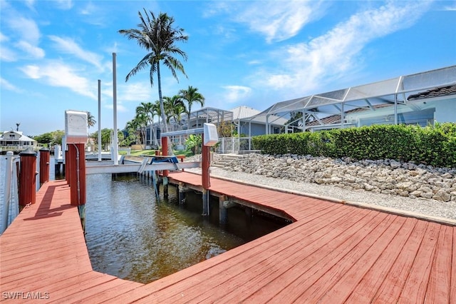 53 Madagascar Ct, Marco Island, FL 34145 - dock area featuring a water view