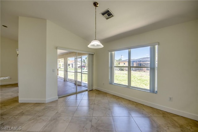 1101 SE 14th Ter, Cape Coral, FL 33990 - spare room featuring baseboards and lofted ceiling