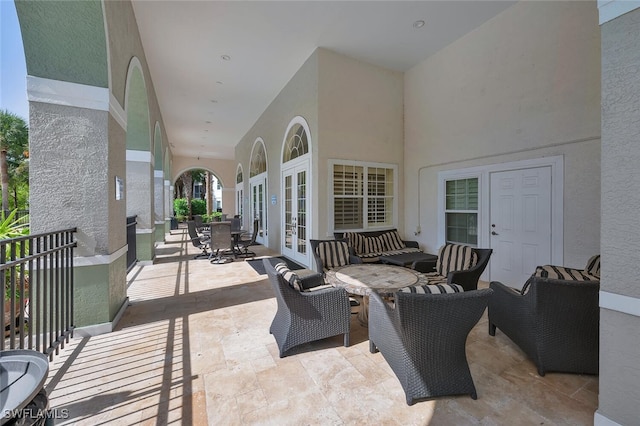 23520 Walden Center Dr Unit 207, Estero, FL 34134 - view of patio / terrace with french doors