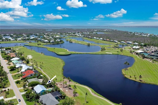 1043 Sand Castle Rd, Sanibel, FL 33957 - aerial perspective of suburban area featuring a nearby body of water and a local golf course