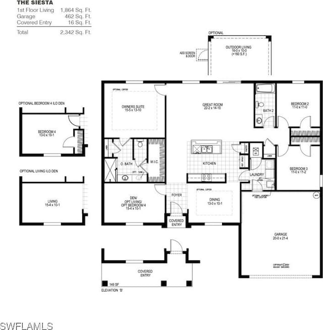 2331 NW 28th Ave, Cape Coral, FL 33993 - home floor plan