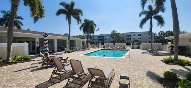 548 Broad Ave S Unit 548, Naples, FL 34102 - community pool featuring a patio area