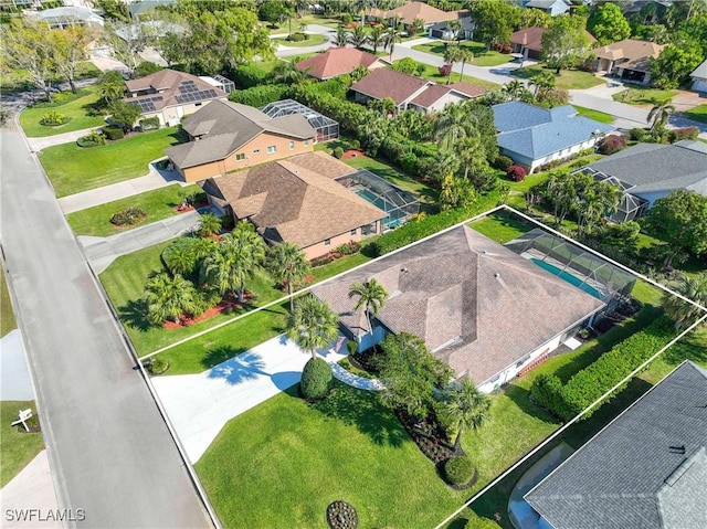 520 Raven Way, Naples, FL 34110 - aerial perspective of suburban area