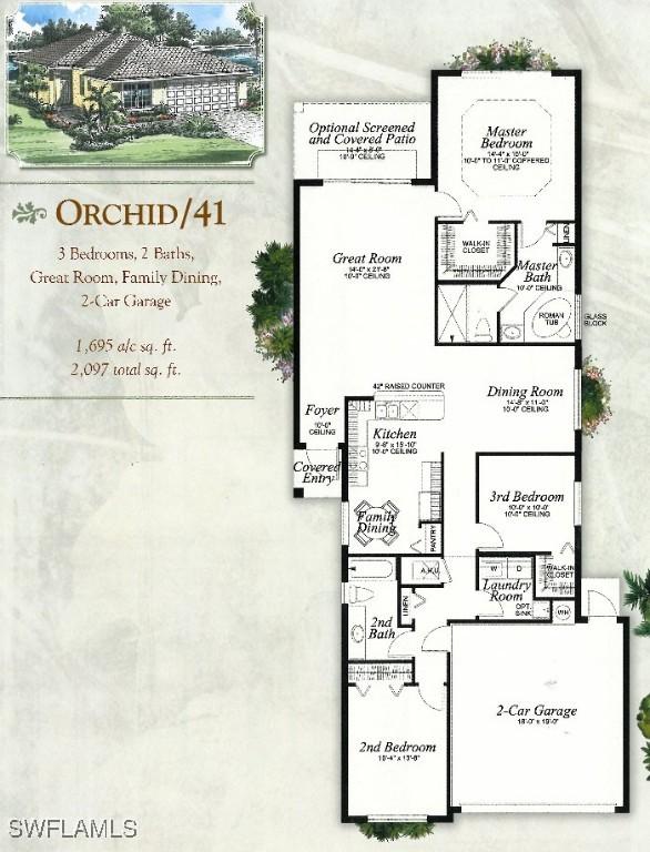 10427 Carolina Willow Dr, Fort Myers, FL 33913 - property floor plan