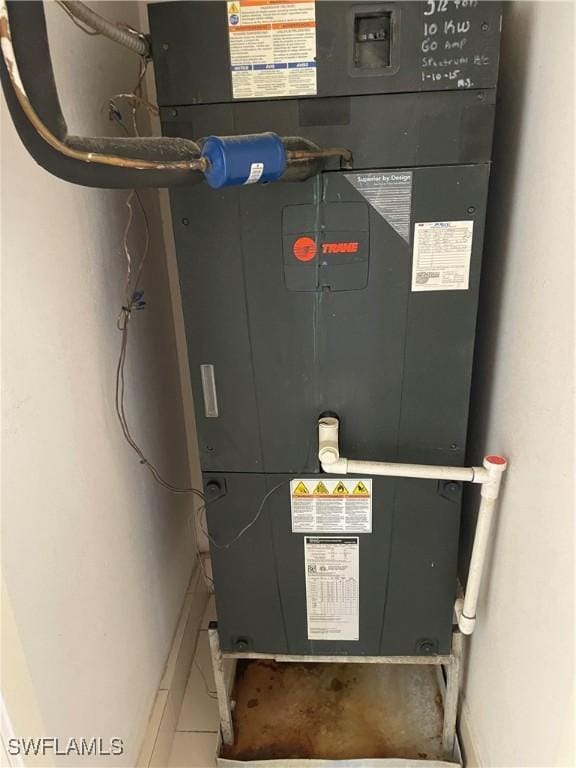 10427 Carolina Willow Dr, Fort Myers, FL 33913 - utility room with heating unit