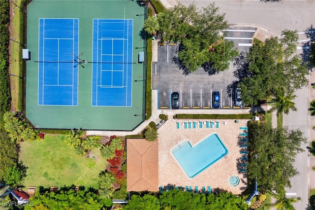 15873 Marcello Cir Unit 76, Naples, FL 34110 - aerial view of property and surrounding area with a pool