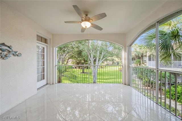 74 Silver Oaks Cir Unit 9-202, Naples, FL 34119 - view of patio / terrace with ceiling fan