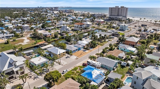 250 Ohio Ave, Fort Myers Beach, FL 33931 - aerial view of residential area with a large body of water