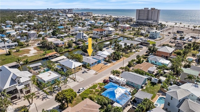 250 Ohio Ave, Fort Myers Beach, FL 33931 - aerial view of residential area featuring a nearby body of water