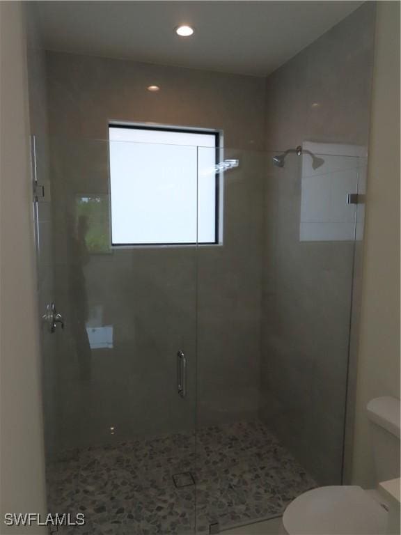 4132 64th Ave NE, Naples, FL 34120 - full bath featuring a shower stall and recessed lighting