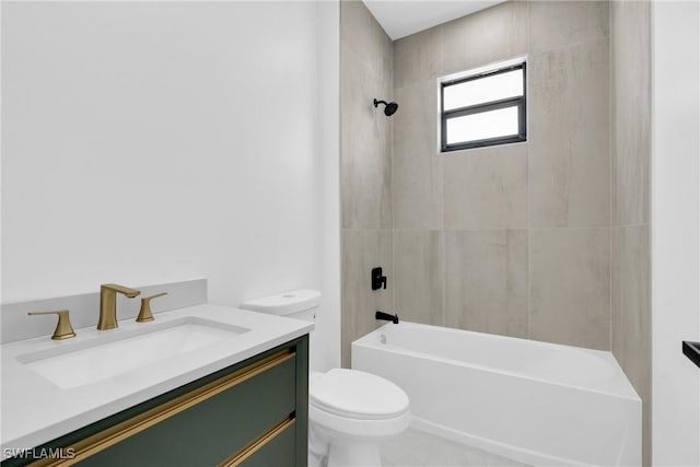 331 Naples Ave S, Lehigh Acres, FL 33974 - full bath with toilet, vanity, and shower / bath combination