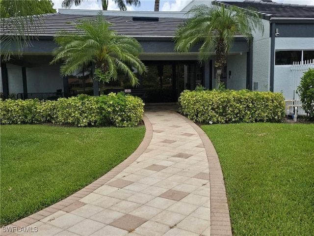 605 Squire Cir Unit 203, Naples, FL 34104 - exterior space with a lawn