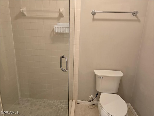 605 Squire Cir Unit 203, Naples, FL 34104 - full bathroom with a stall shower and toilet