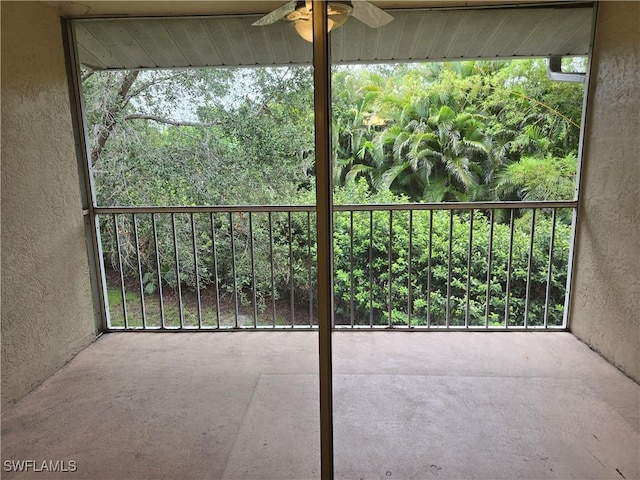 605 Squire Cir Unit 203, Naples, FL 34104 - balcony with ceiling fan