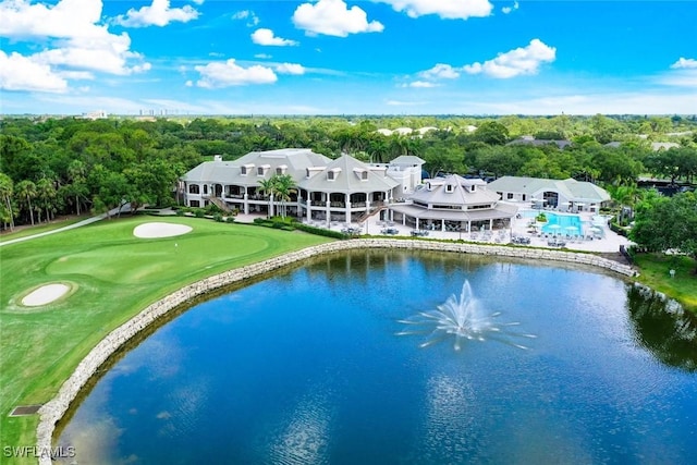 1940 Willow Bend Cir Unit 102, Naples, FL 34109 - drone / aerial view of a large body of water and a golf club