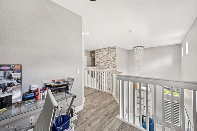 7082 Aliso Ave, West Palm Beach, FL 33413 - office featuring plenty of natural light and wood finished floors