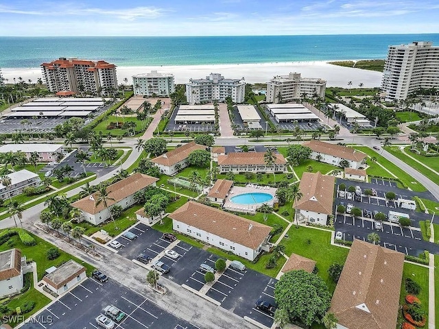 235 Seaview Ct Unit B2, Marco Island, FL 34145 - aerial view of property and surrounding area featuring a large body of water and nearby urban area
