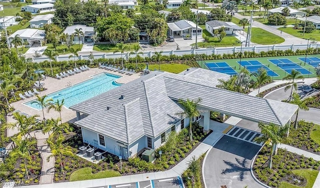 1050 Enbrook Loop, Naples, FL 34114 - aerial view of residential area featuring a pool area