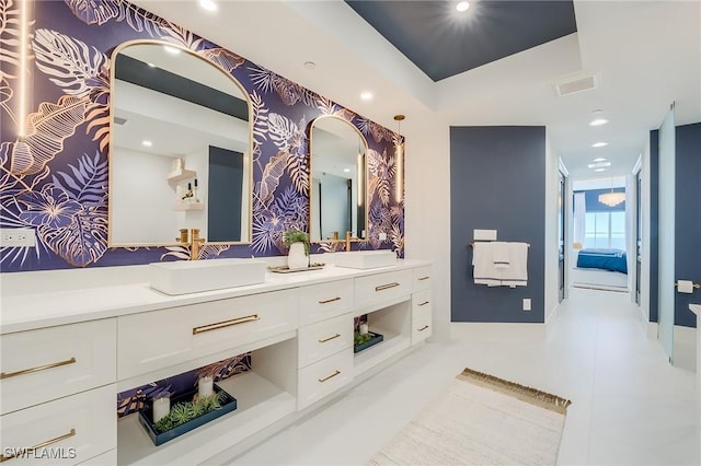 350 S Collier Blvd Unit 1103, Marco Island, FL 34145 - bathroom featuring vanity and recessed lighting