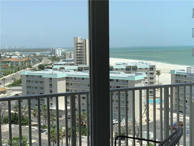 7360 Estero Blvd Unit 1102, Fort Myers Beach, FL 33931 - balcony with a city view and a water view
