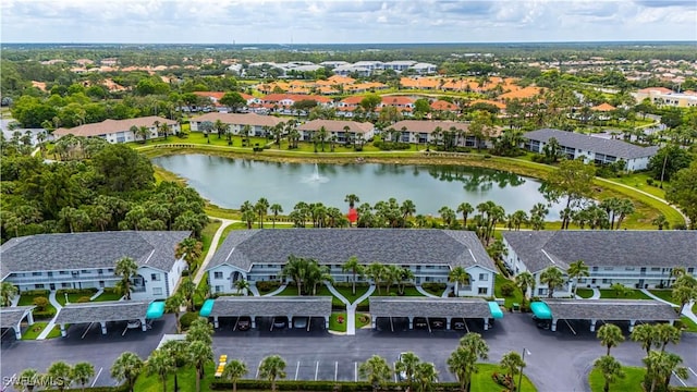164 Belina Dr E Unit 4, Naples, FL 34104 - aerial perspective of suburban area with a large body of water
