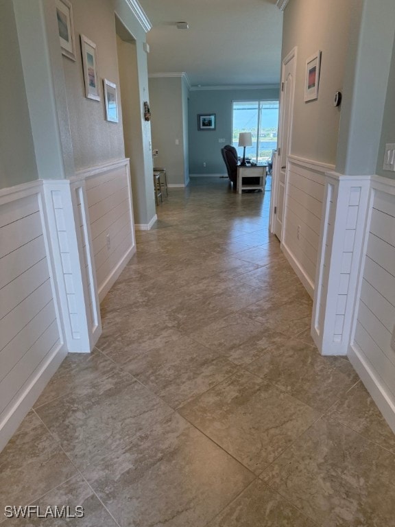 16249 Bonita Landing Cir, Bonita Springs, FL 34135 - hall with crown molding and wainscoting