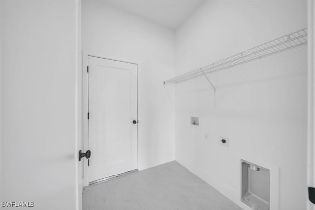 643 Knapp St, Lehigh Acres, FL 33974 - laundry room featuring electric dryer hookup and hookup for a washing machine